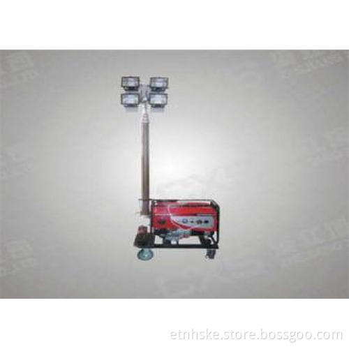 2kw Gasoline / Diesel Light Tower , Portable 4 * 500w Explo